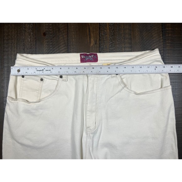 Denim and Co Women's Off White High Rise Skinny Jeans, Size 20 - Picture 3 of 6